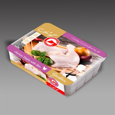 ران و ساق مرغ (با پوست)