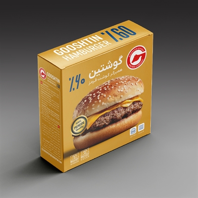 همبرگر گوشت قرمز 60%