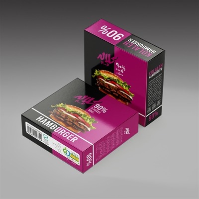 همبرگر گوشت قرمز 90%