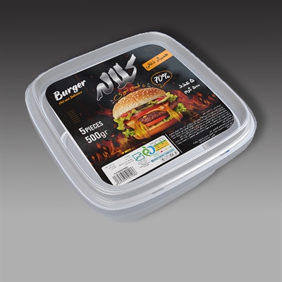 برگر زغالی 70%